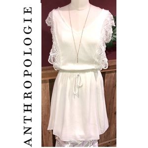 Anthropologie Alya Lace Cream Dress Medium